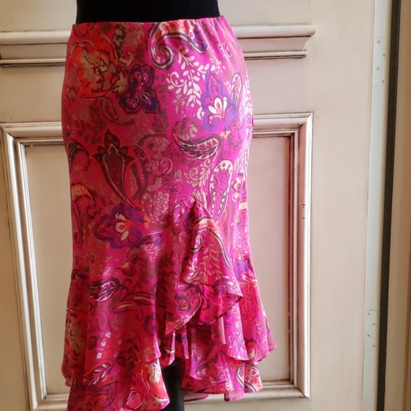 Chaps Dresses & Skirts - Chaps floral pull on  skirt